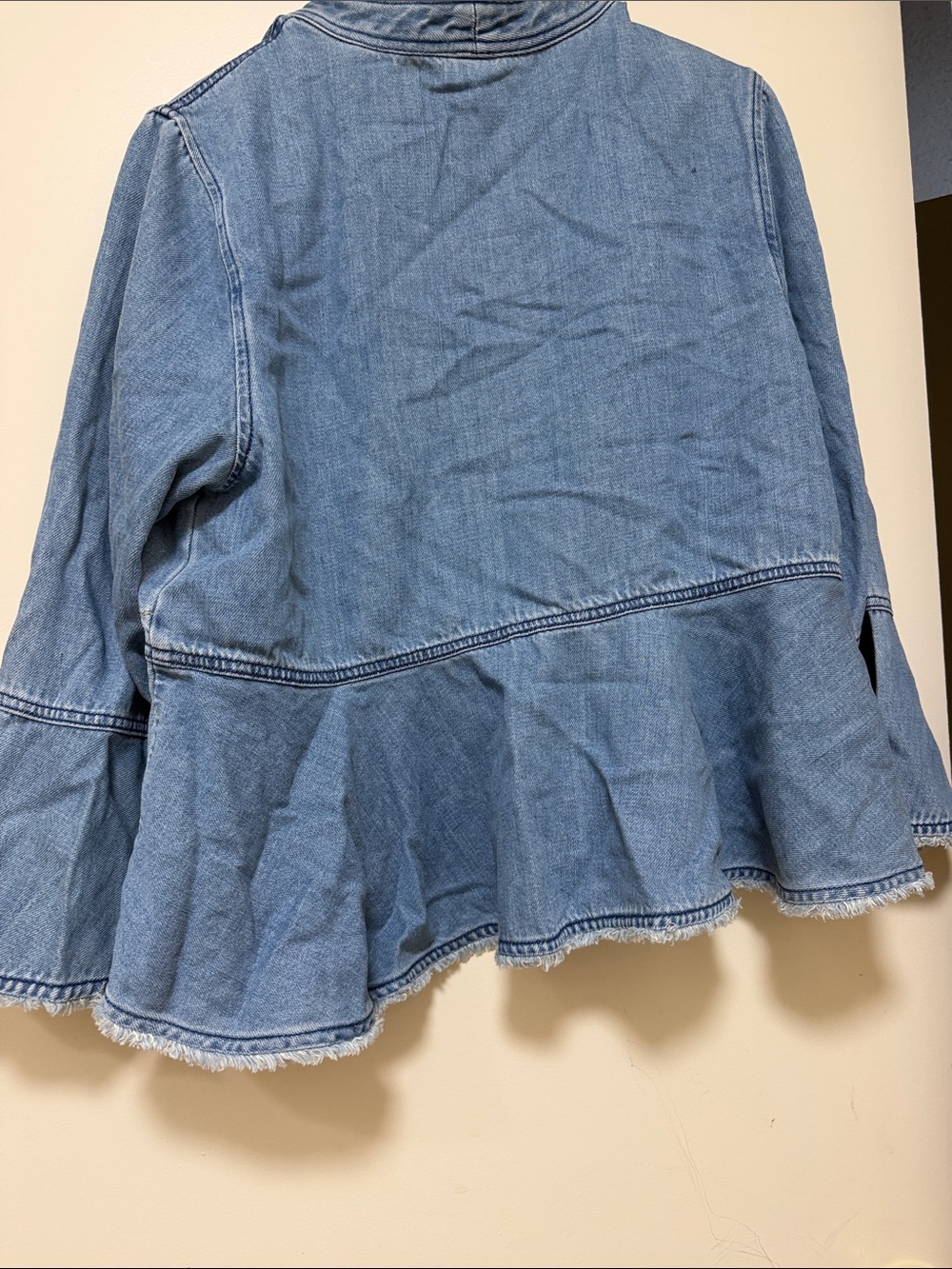 Tommy Bahama Light Blue Denim Open-Front Jean Jacket - Picture 6 of 7